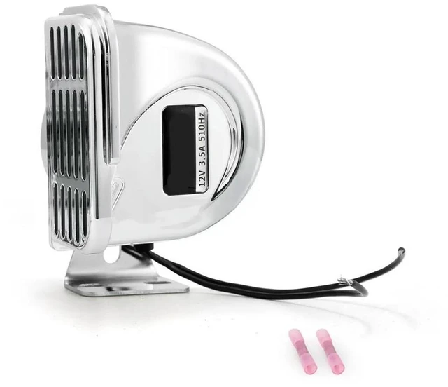 Alt view image 3 of 6 - 2X 12V Marine Snail Electric Horn 304 Stainless Steel Super Loud Car Horn Waterproof Warning Electric Horn A