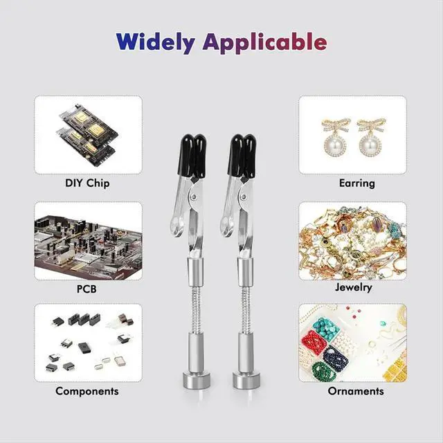 Alt view image 2 of 6 - Magnetic Mini Soldering Flexible Arm PCB Circuit Board Hoder Soldering Tool for Jewelry Making/Electronic Repair,D