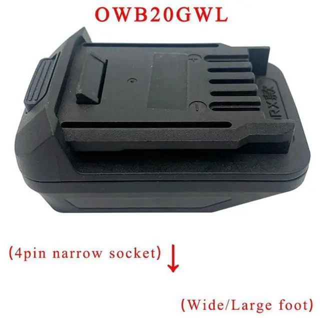 Alt view image 3 of 6 - GWB20OWL OWB20GWL Adapter Converter for Worx Narrow Wide Socket 20V Li-Ion for Worx OWB20GWL