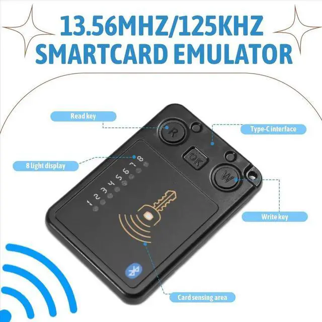 Main image of 8 Slots 13.56MHZ/125KHZ Chameleonu Contactless card Emulator Compliant to NFC Tool for RFID System 73x50mm