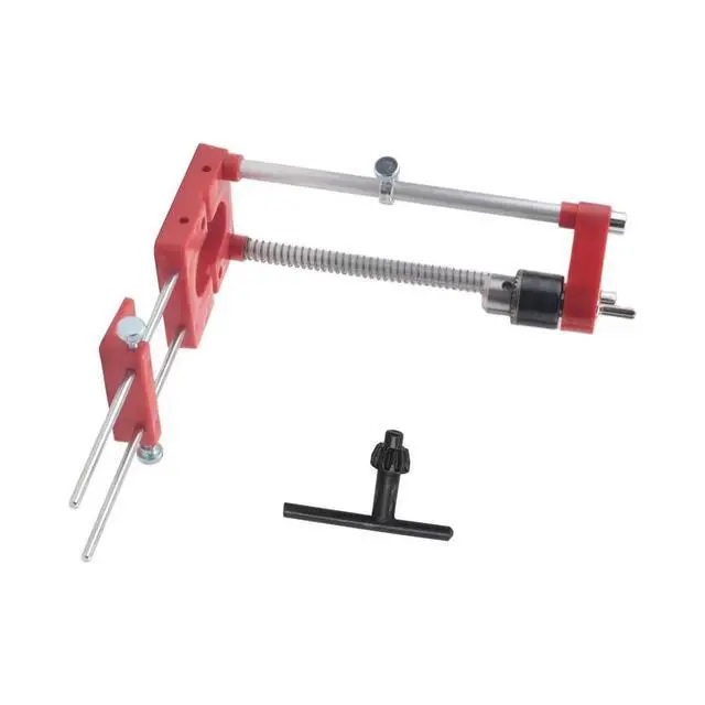 Alt view image 3 of 6 - Auto Line Drill Guide Woodworking Drill Locator Precise Hole Drill Punch Positioner Auto-Line Drill Template Guide Tool