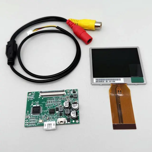 Alt view image 3 of 3 - 2.4 inch TFT-LCD module kit 480*234 AUO screen 12v 1way RCA for Monitoring/debugging/doorbell intercom/repair DIY model