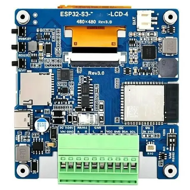 Alt view image 3 of 3 - Dual-Core 4 Inch IPS Display Development Board, 480X480 Microcontroller Board Design For DIY Electronics Projects