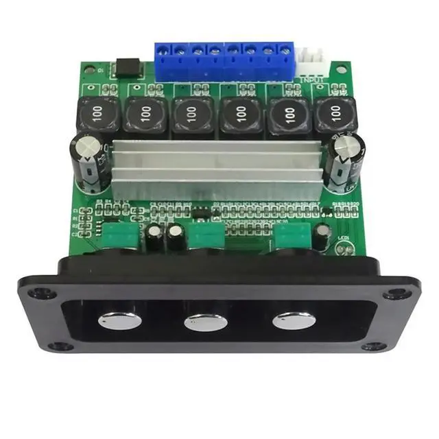 Alt view image 2 of 3 - TPA3116D2 Power Amplifier Board 2.1 Subwoofer Amplifiers 2X50W+100W With Panel