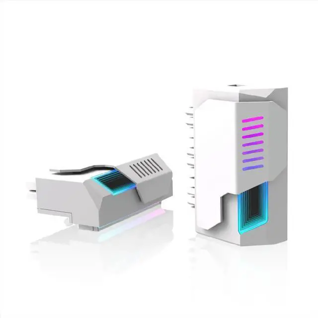 Alt view image 3 of 6 - ATX 24Pin Adapter 90 Degree ARGB Adapter 5V Synchronization for Desktop PC Motherboard DIY Computer Accessories White