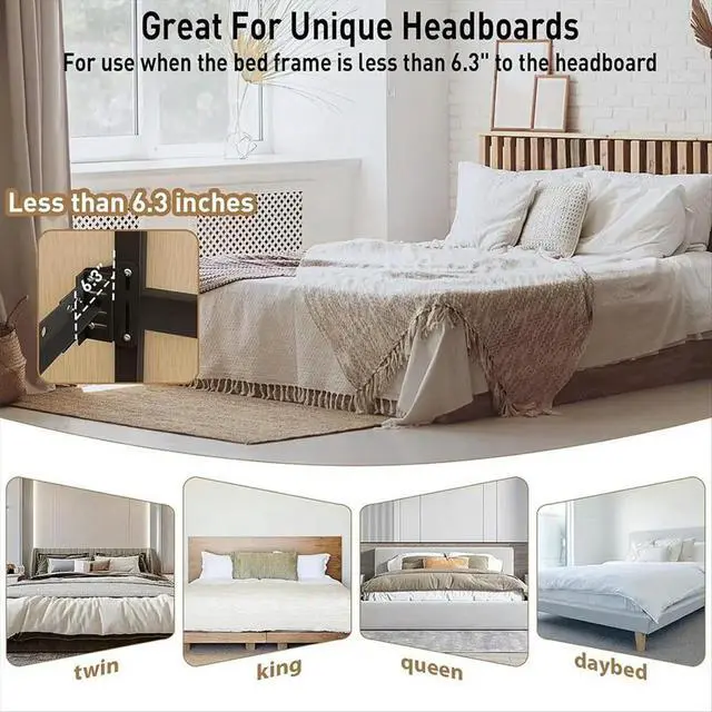 Alt view image 3 of 3 - 2PCS Heavy Duty Bed Frame Adapter/Connector Plate for Headboard, Adjustable l Frame Modification Brackets