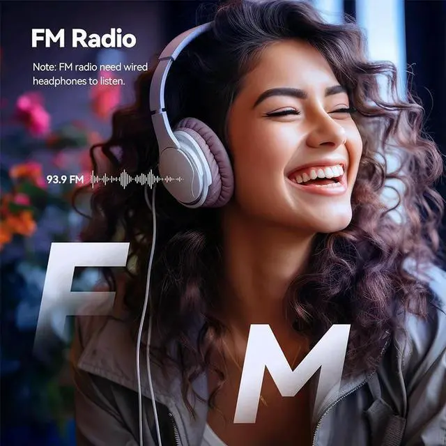 Alt view image 2 of 6 - MP3 Player Bluetooth 5.4 Video Music Player Sports Mini MP3 with Screen Support FM Radio Recording E-Book