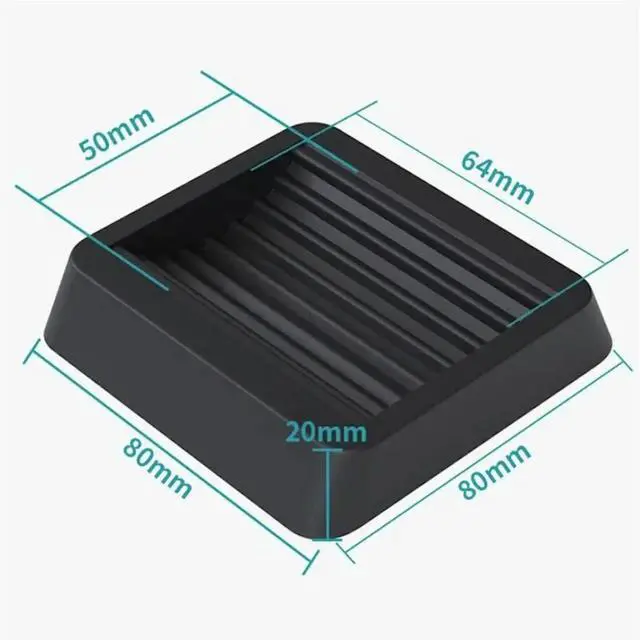 Main image of 8PCS Wheel Lock Plate Set for Chairs & Furniture Not Vibrations Cushions Furniture Casters Chair Caster Grip Pad Set