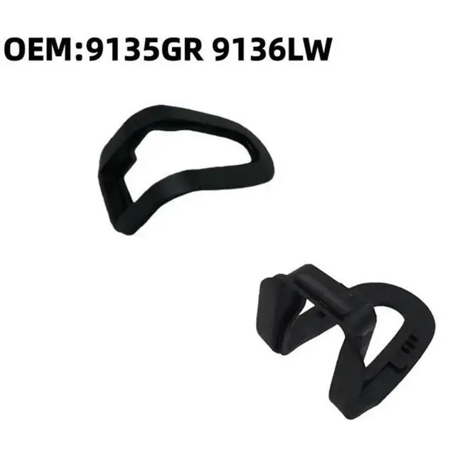 Alt view image 3 of 3 - For 3008 5008 Citroen Front Door Lock Buckle Guard Cover Trim 1 Pair 9135GR 9136LW Door Lock Moulding Cover
