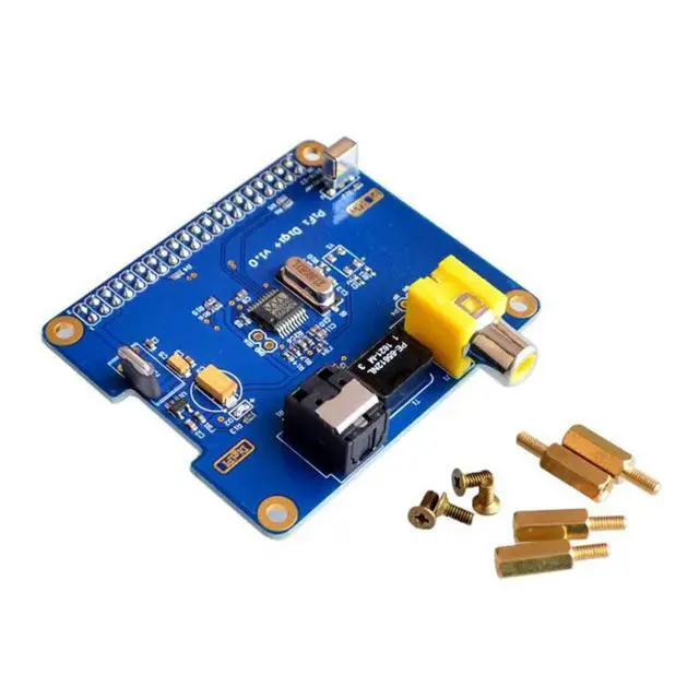 Alt view image 3 of 3 - HIFI DiGi+ Digital Sound Card I2S SPDIF Optical Fiber + Case for Raspberry Pi