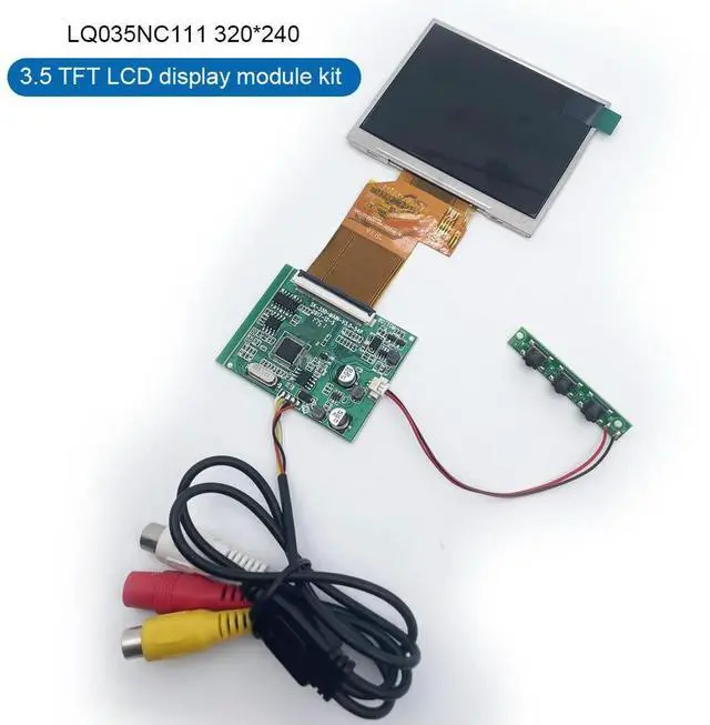 Main image of 3.5 TFT LCD display module kit LQ035NC111 320*240 2 way AV in driver board for car reversing system, industry, instrument