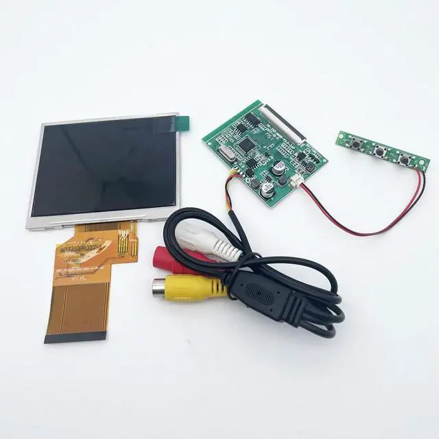 Alt view image 2 of 3 - 3.5 TFT LCD display module kit LQ035NC111 320*240 2 way AV in driver board for car reversing system, industry, instrument