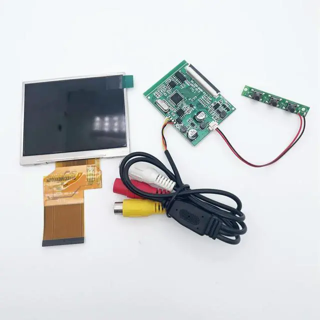 Alt view image 3 of 3 - 3.5 TFT LCD display module kit LQ035NC111 320*240 2 way AV in driver board for car reversing system, industry, instrument