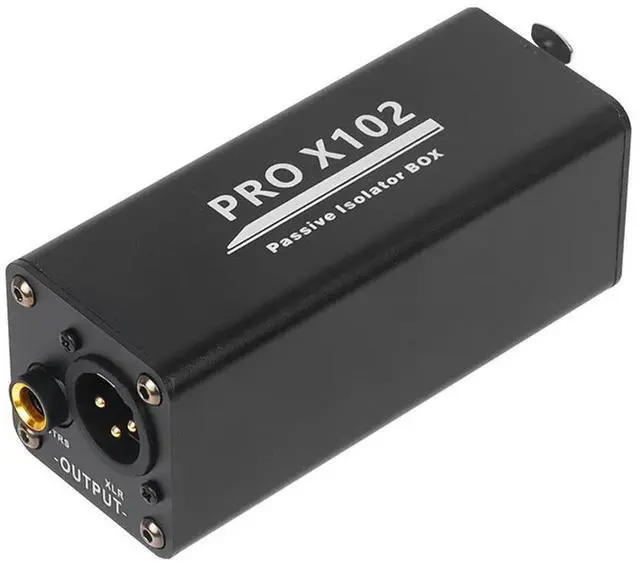 Main image of Audio Isolator Noise Reduction DI Ground Box 6.35 to Cannon Stereo Agricultural Electric Guitar Sound Card Show Noise Eliminatio