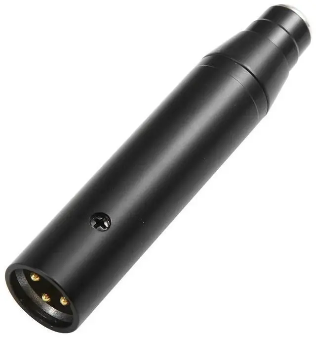 Alt view image 3 of 3 - 48V Phantom Power Mic Musical Instrument Microphone Adapter Male XLR for Shure 4 Pin TA4F Lavalier Headset