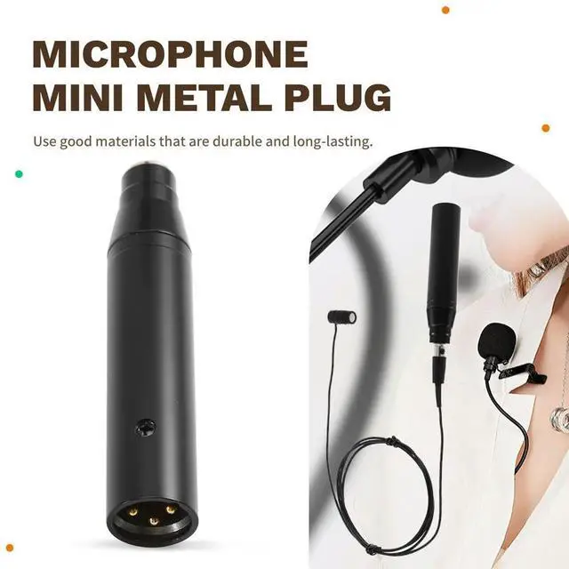 Main image of 48V Phantom Power Mic Musical Instrument Microphone Adapter Male XLR for Shure 4 Pin TA4F Lavalier Headset