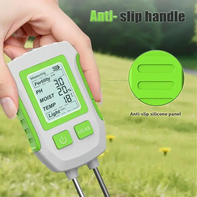 Main image of Soil Detector 5-in-1 PH Meter Horticulture Humidity Meter Flower Pot Illumination Fertility Meter