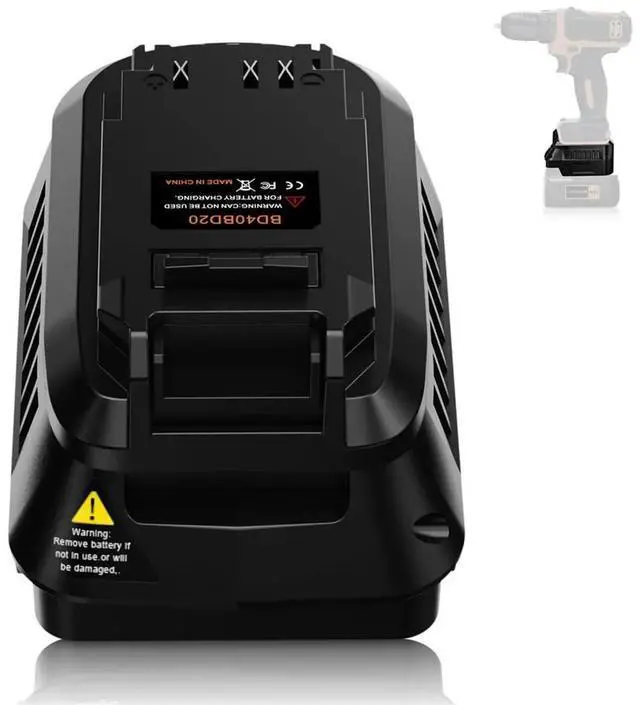 Main image of Adapter for Black and Decker 40V Lithium Convert to Work for Black and Decker 20V Cordless Power Tool
