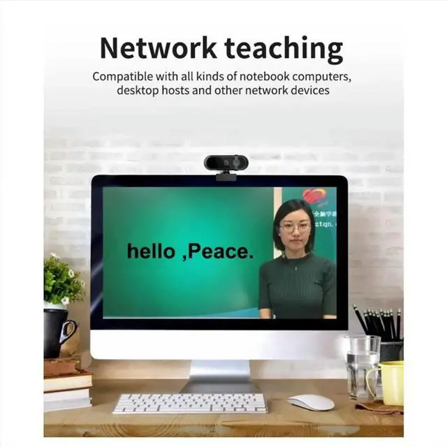 Main image of 4K Autofocus Webcam 30fps Full HD Microphone for Gaming Live Video Calling Meeting Driver Free USB Plug Laptop PC Work