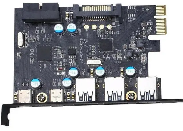 Main image of PCIE To 5 Ports USB3.0 Converter Dual Ports USB3.1 Type-c PCI Express Expansion Card Internal USB 3.0 for Mac Pro Fresco Fl1100