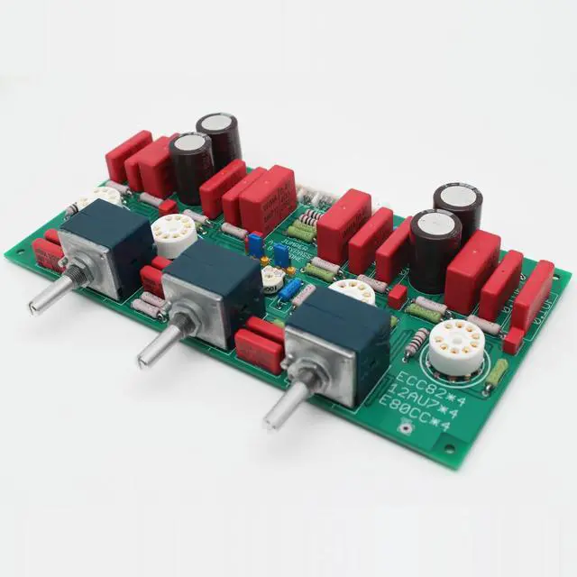 Alt view image 3 of 3 - Audio preamplifier with tone control or bypass output TUBE preamp Empty PCB board