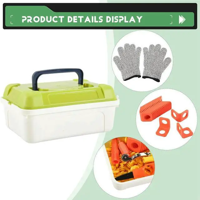 Alt view image 3 of 6 - Cardboard Tools for Kids with Cutter &Tool Box, 150 PCS Cardboard Construction Kit for Family & Team Activities