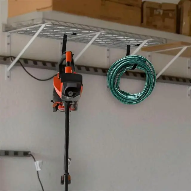 Alt view image 2 of 3 - Bike Hooks for Garage Ceiling Mount Rack.4X8 Overhead Garage Rack for Ceiling Hanging Bicycle Shelves 4pcs