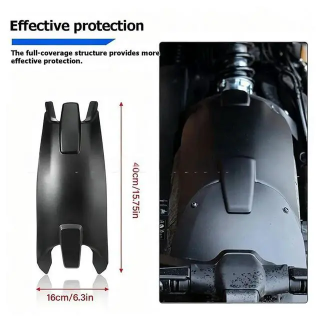 Alt view image 3 of 3 - Rear Hugger Splash Cover Fender Extender Guard Mudguard For Triumph Trident 660 2021-2025 Trident 800 2026