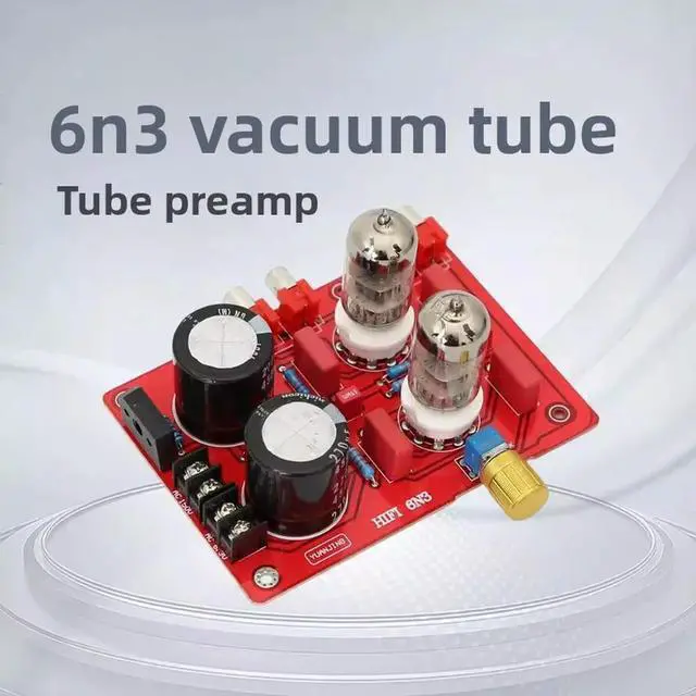 Alt view image 2 of 3 - Tube Preamplifier Audiophile HIFI Preamplifier Mini Home Audio Amplifier HIFI Preamp