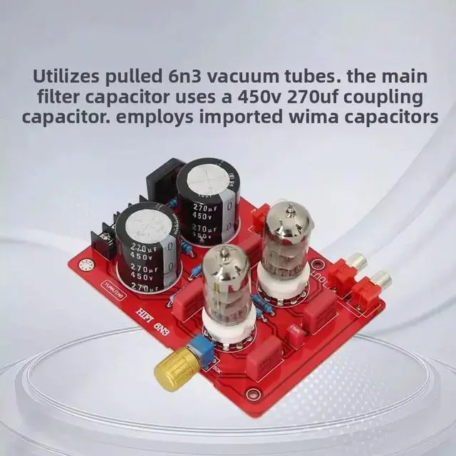 Alt view image 3 of 3 - Tube Preamplifier Audiophile HIFI Preamplifier Mini Home Audio Amplifier HIFI Preamp