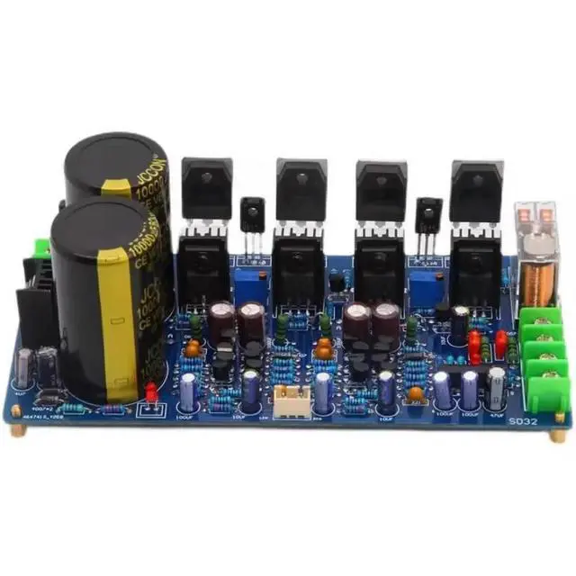 Alt view image 2 of 3 - S032 Audiophile Amplifier Board High Power Audio Dual Channel HiFi Imported ON Semiconductor Tube Amplifier Finished Board