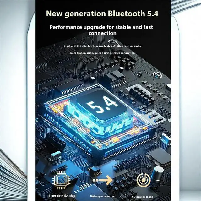 Alt view image 2 of 5 - Headphones AI Translation Earbuds Real Time ligent Multifunction Touch Screen Earphones Bluetooth Black