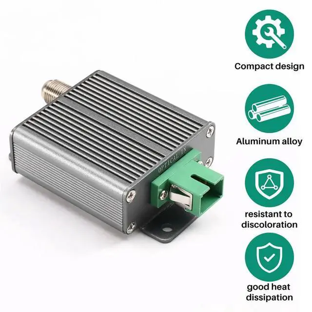 Alt view image 3 of 3 - Rx-A10 Active Optical Receiver for Cable TV (CATV) with Automatic Gain Control (AGC) EU Plug