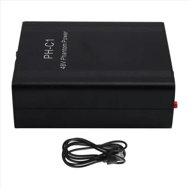 Alt view image 3 of 3 - PH-C1 Microphone Preamp 48V Phantom Power Compact High Gain Microphone Booster Microphones Music Recording Equipment B