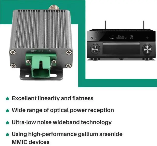 Main image of Rx-A10 Active Optical Receiver for Cable TV (CATV) with Automatic Gain Control (AGC) EU Plug