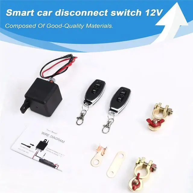 Alt view image 2 of 3 - Remote Power Off Switch Remote Disconnect Control 12V 250A Upgraded Long Distance Control