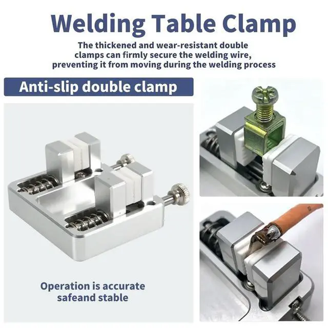 Alt view image 3 of 3 - Welding Wire Fixture Adjustable Bracket Welding Table Clamp Soldering Welding Locator Tools for Motherboard Soldering