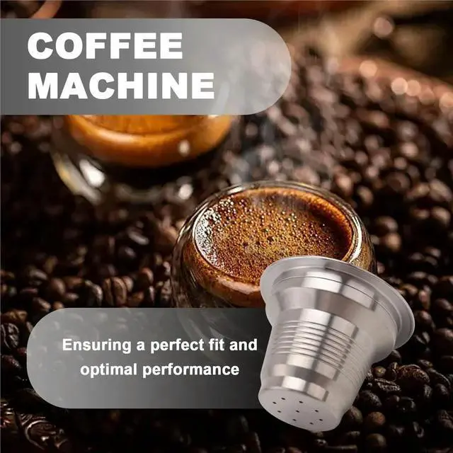 Alt view image 3 of 6 - Reusable Refille Coffee Capsule for LOR Coffee Maker Stainless Steel Filters LM8012 Machine