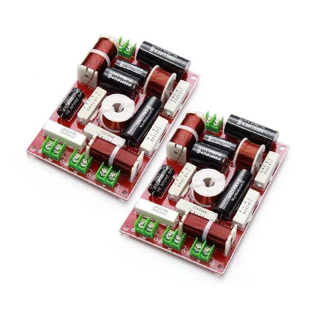 Main image of 2PCS 3 Way 200W 3 Unit Speaker Frequency Divider Home Theater Filter Circuit Hifi Stereo Audio Crossover Filters