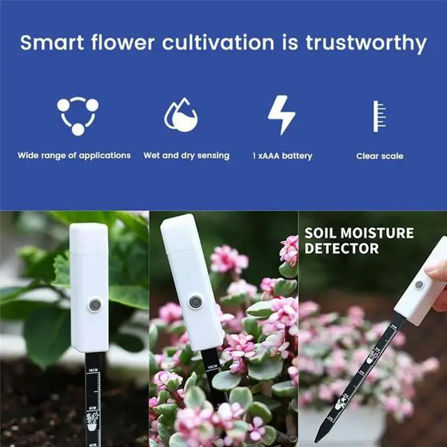 Main image of Soil Moisture Sensor Soil Temperature Humidity Tester Garden Plant Detector Planting Humidity Meter for Garden Lawn Farm