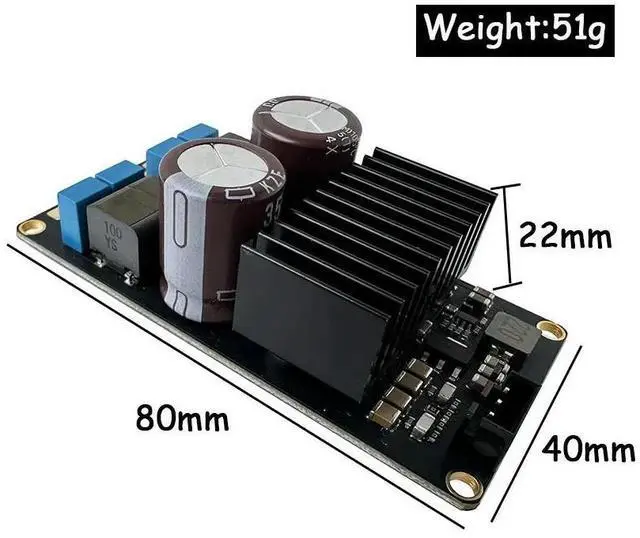 Alt view image 2 of 3 - HIFI Class D TPA3221 Digital Power Amplifier 2*60W Stereo Audio Amplifier DC9V-17V