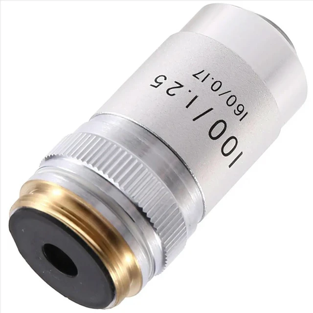 Alt view image 3 of 3 - 195 Achromatic Objectives Lens Optical 100x 195MM Conjugate Distance Biological Microscope Objective Lens