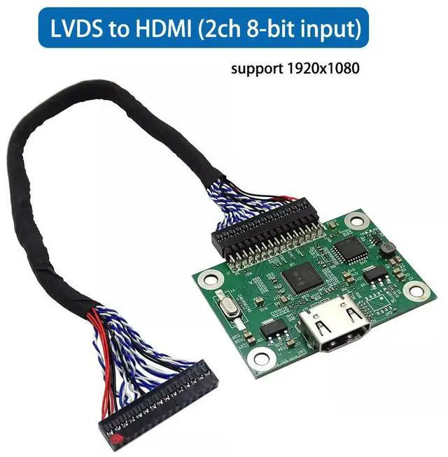 Main image of LVDS to HDMI turn board 2ch 8-bit LVDS input support 1920x1080