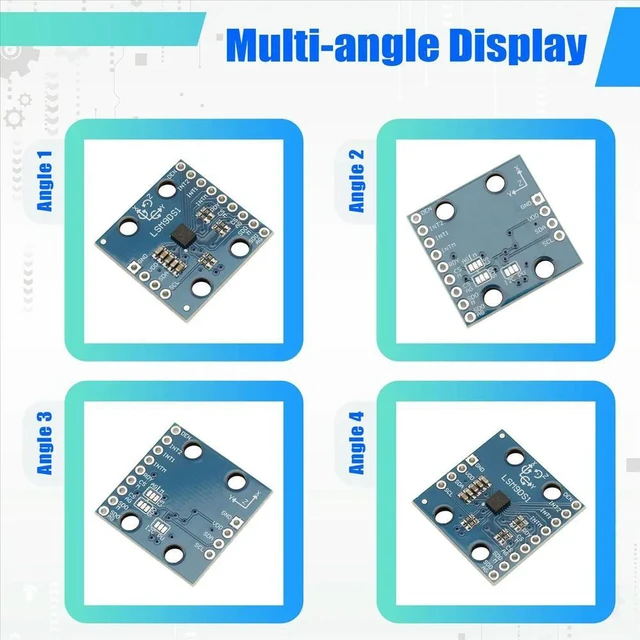 Main image of GY-LSM9DS1 LSM9DS1 Nine-Axis Electronic Compass Compass Acceleration Gyroscope High-Precision Sensor Module