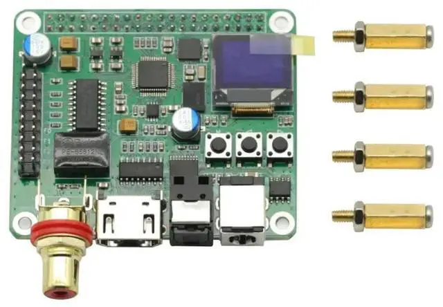 Alt view image 2 of 3 - 1Pcs For Raspberry PI Digital Audio Decoding Board module HIFI DAC Digital Broadcast Support Coaxial Fiber I2S 3B 4B