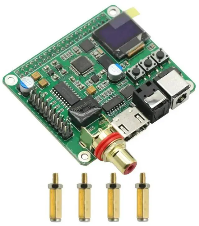 Alt view image 3 of 3 - 1Pcs For Raspberry PI Digital Audio Decoding Board module HIFI DAC Digital Broadcast Support Coaxial Fiber I2S 3B 4B