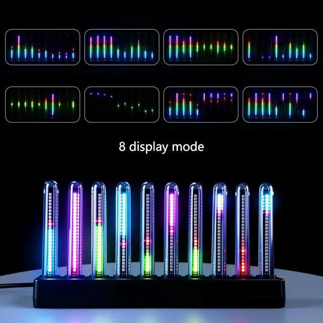 Alt view image 2 of 3 - LED Spectrum Lamp Pick up Sound Simulation Glow Spectrum Atmosphere Lamp Sound Control Music Spectrum