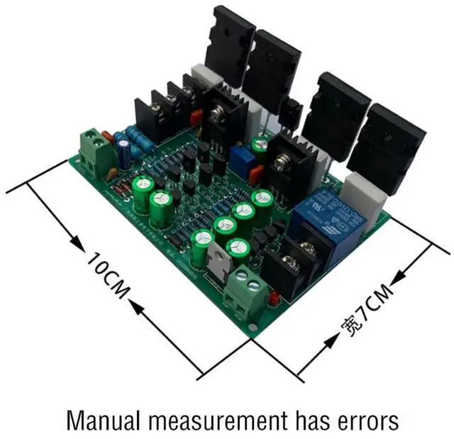Alt view image 3 of 3 - Dual differential mono Power Amplifier Board Discrete Component Amplifier Board High power 200W Finished Board