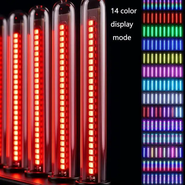 Alt view image 3 of 3 - LED Spectrum Lamp Pick up Sound Simulation Glow Spectrum Atmosphere Lamp Sound Control Music Spectrum