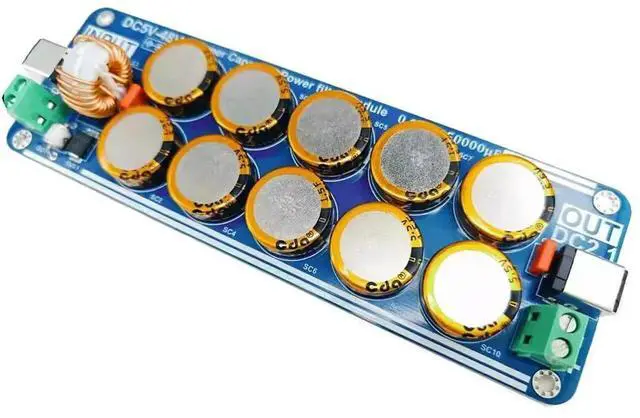 Main image of Upgraded 5V-48V Supercapacitor Filter Board 10A Linear Switching Power Supply for Raspberry Pi Headphone Amplifier DAC Amplifier